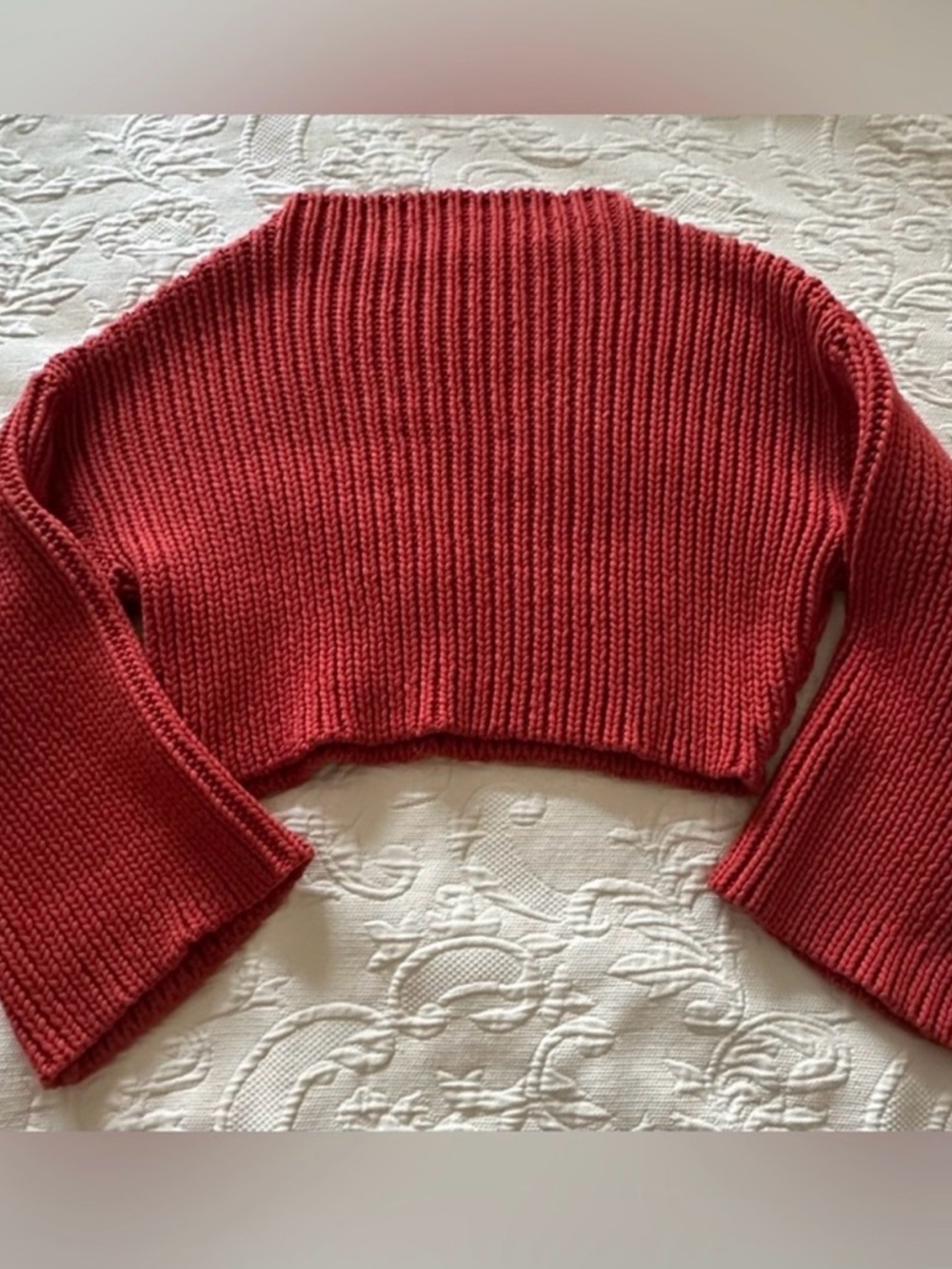Brunello Cucinelli Rust Ribbed Knit Sweater - Picture 8 of 10